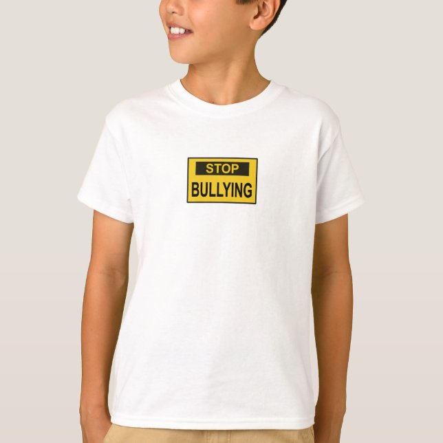 Camiseta Señal de Pare el Acoso amarillo (Anverso)
