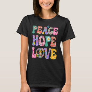 Camiseta SEÑAL DE PAZ AMO a los 60's 70s Tye Dye Hippie