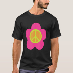 Camiseta SEÑAL DE PAZ AMOR 60's 70s Tye Dye Hippie Costume 