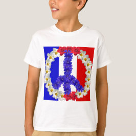 Camiseta señal de paz de bandera francesa