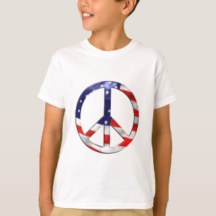 Camiseta señal de paz de estados unidos