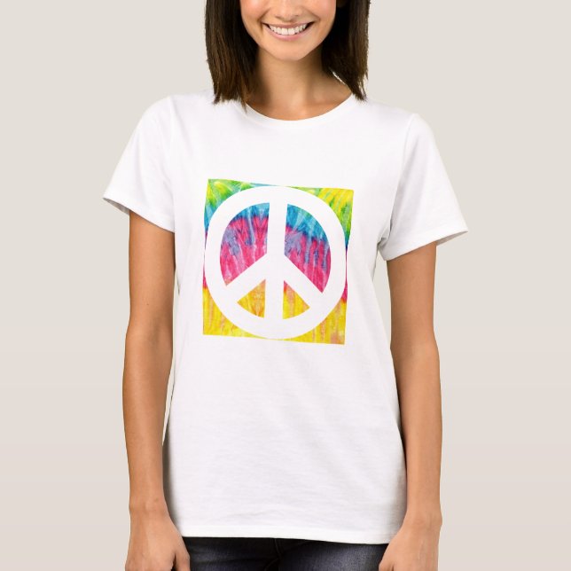 Camiseta Señal de paz de Hippy T-Shirt (Anverso)