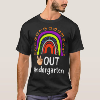 Camiseta Señal de paz del corazón del arcoiris suave entreg