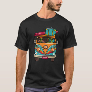 Camiseta Señal de paz para extranjeros de autobús hippie Va