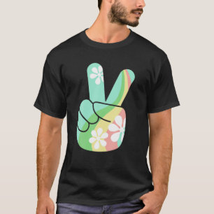 Camiseta Señal De Paz Retro Vintage De Guay Señal Hippie 70