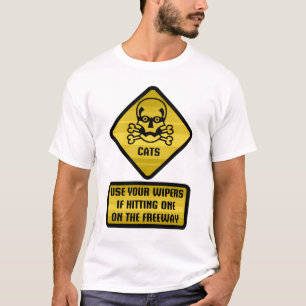 Camiseta Señal de peligro - gatos