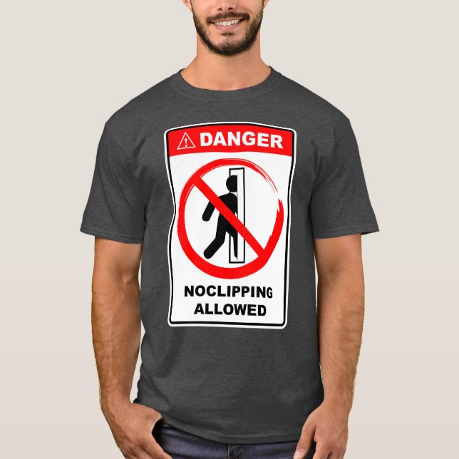 Camiseta Señal de Peligro No se Permite Clipping (Anverso)