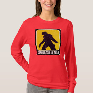 Camiseta Señal de peligro - Sasquatch en área