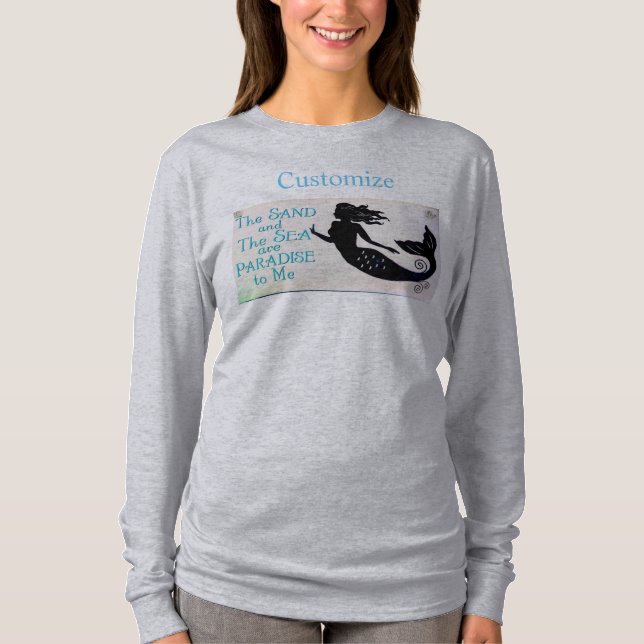 Camiseta Señal de playa de sirena Thunder_Cove (Anverso)