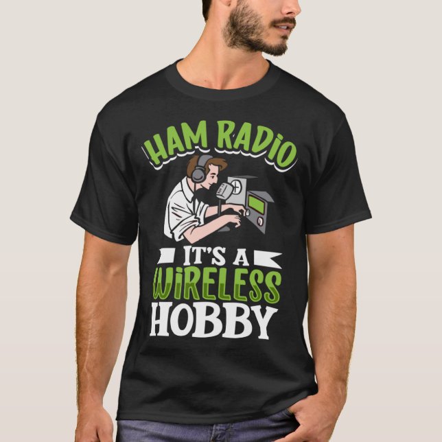 Camiseta Señal de radio amateur 2 del operador de radio de  (Anverso)
