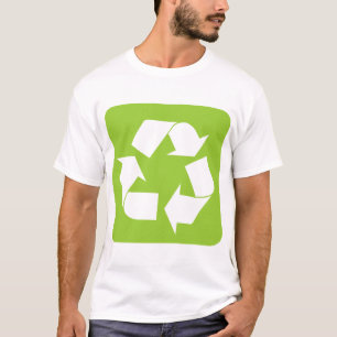 Camiseta Señal de reciclaje - Verde marciano