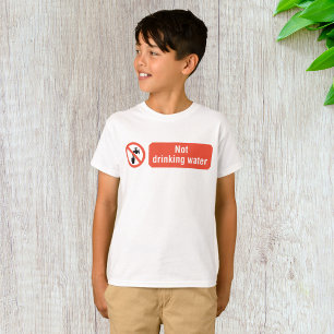 Camiseta Señal de seguridad de agua no potable