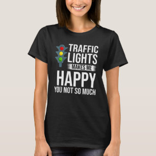 Camiseta Señal de Semáforo Verde Amarillo Rojo Parar Semáfo