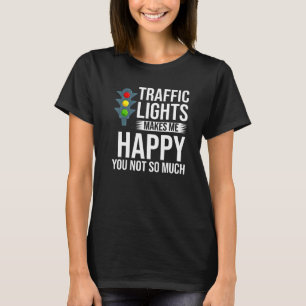 Camiseta Señal de Semáforo Verde Amarillo Rojo Parar Semáfo