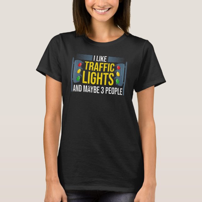 Camiseta Señal de Semáforo Verde Amarillo Rojo Parar Semáfo (Anverso)