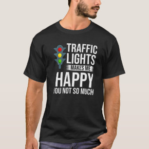 Camiseta Señal de Semáforo Verde Amarillo Rojo Parar Semáfo