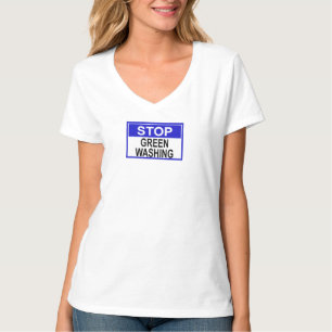 Camiseta Señal de Stop al Lavado Verde