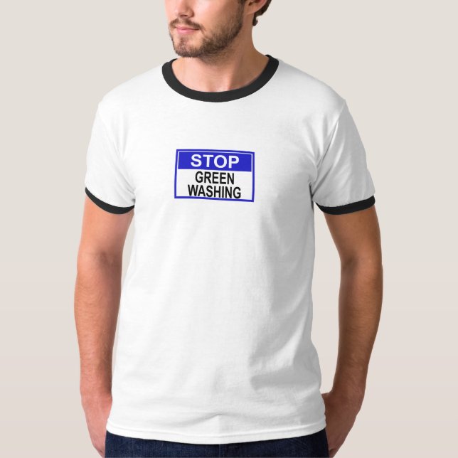 Camiseta Señal de Stop al Lavado Verde (Anverso)