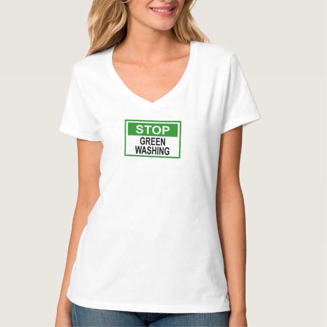 Camiseta Señal de Stop Greenwashing (Anverso)