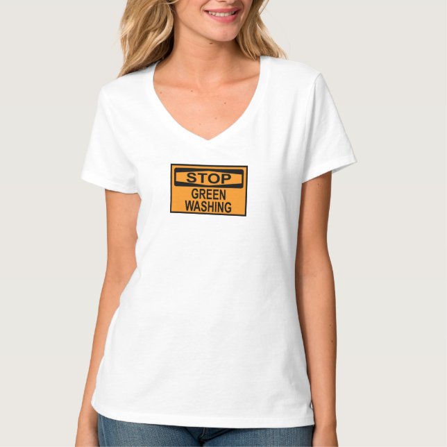 Camiseta Señal de Stop Greenwashing (Anverso)