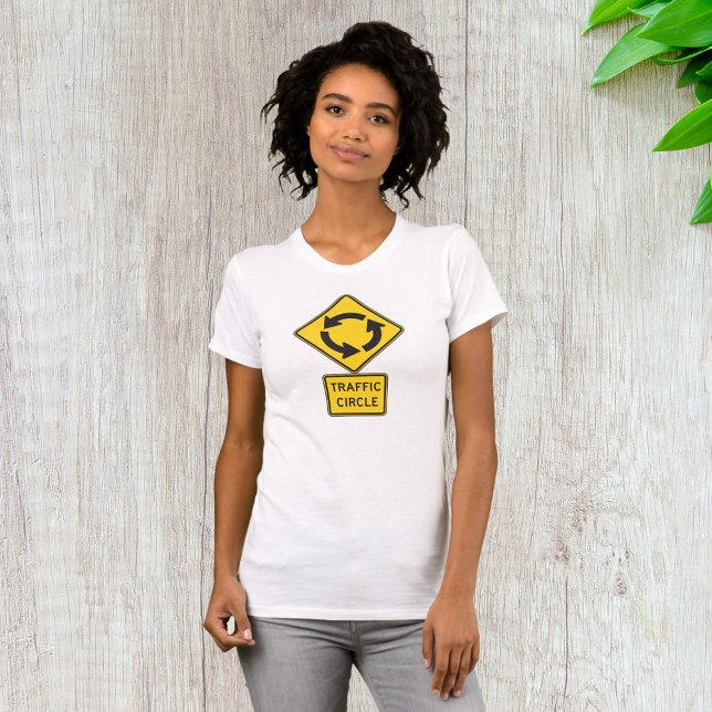 Camiseta Señal de tráfico circular amarilla de diamante (Subido por el creador)