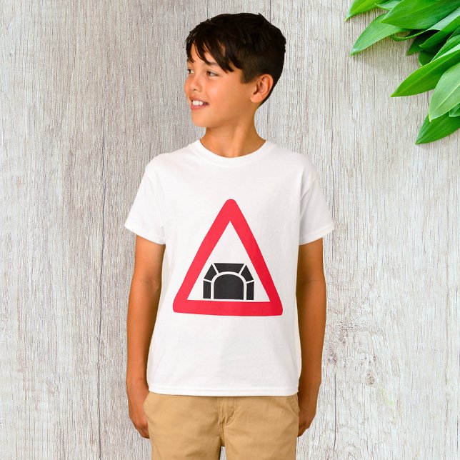 Camiseta Señal de tráfico de advertencia de túnel (Subido por el creador)