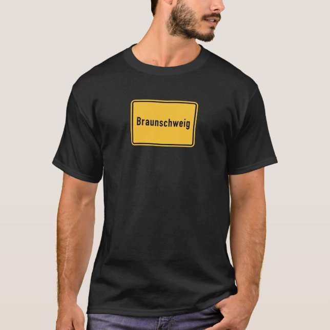 Camiseta Señal de tráfico de Brunswick, Alemania (Anverso)