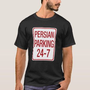 Camiseta Señal de Tráfico de Estacionamiento Persa Divertid