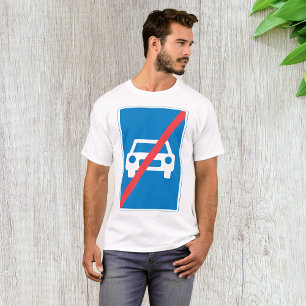 Camiseta Señal de Tráfico de Fin de Autopista