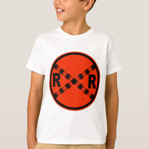 Camiseta Señal de tráfico de la carretera de la travesía de