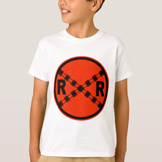 Camiseta Señal de tráfico de la carretera de la travesía de (Anverso)