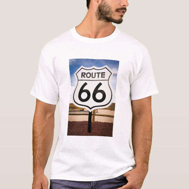 Camiseta Señal de tráfico de la ruta 66, Arizona (Anverso)
