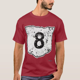 Camiseta Señal de tráfico de la ruta 8 - apenada