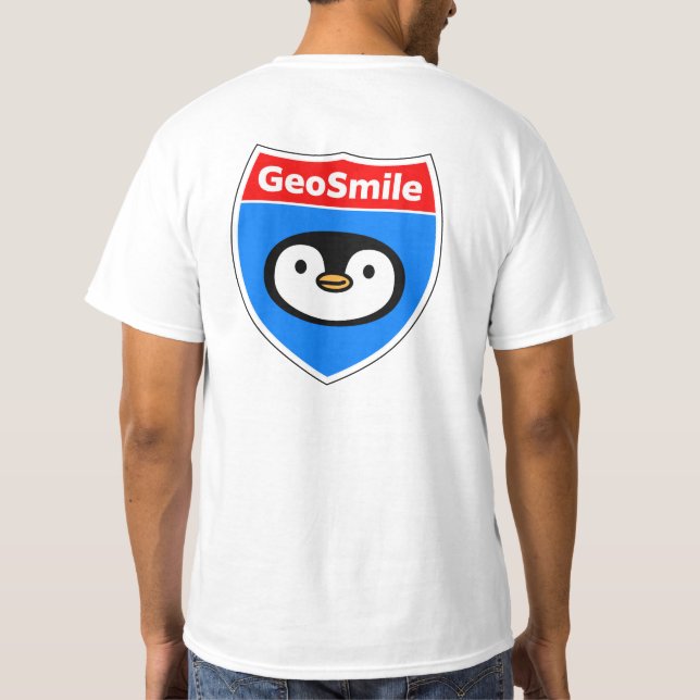 Camiseta señal de tráfico GeoSmile (Reverso)