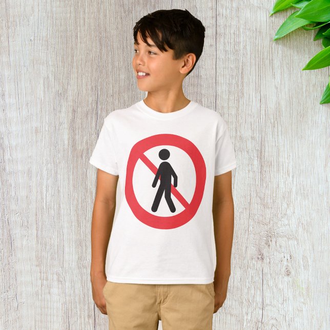 Camiseta Señal de tráfico sin peatones (Subido por el creador)