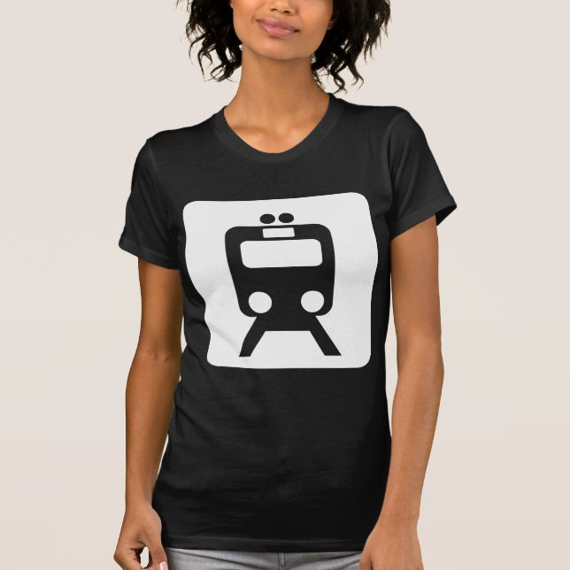 Camiseta Señal de tren - Blanco (Anverso)