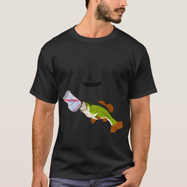 Camiseta Señal de vida de pesca (Anverso)