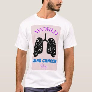 Camiseta Señal del Día Mundial del Cáncer de Pulmón