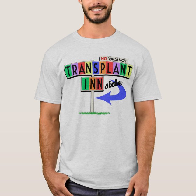 Camiseta Señal del motel retro del transplante Inn(lateral) (Anverso)
