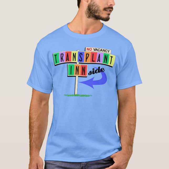 Camiseta Señal del motel retro del transplante Inn(lateral) (Anverso)