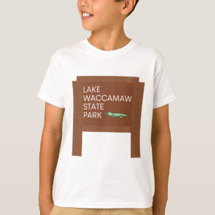 Camiseta Señal del parque del lago Waccamaw State Park Nort