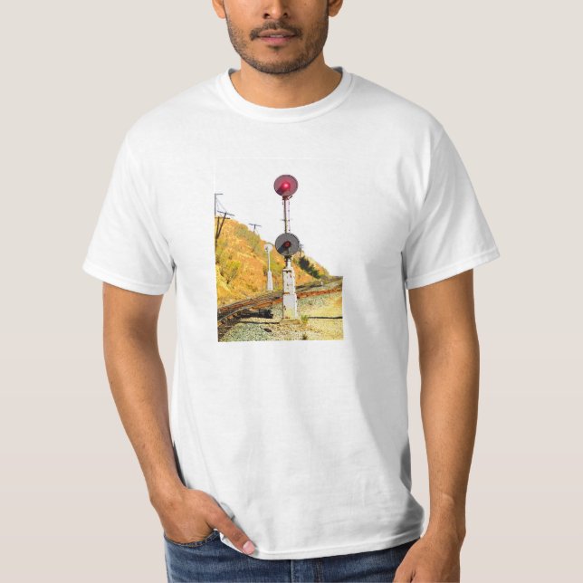 Camiseta Señal del reflector del ferrocarril (Anverso)