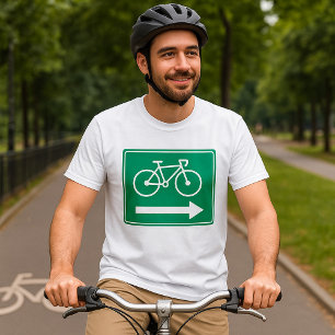 Camiseta Señal direccional de flecha derecha de camino de b