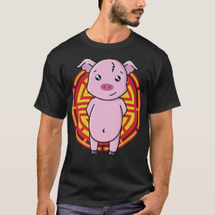Camiseta Señal estrella china de cerdo (rama de la Tierra)
