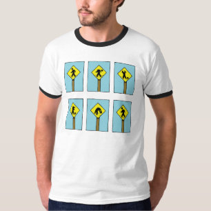Camiseta Señal humorística "No pierdas la cabeza" hombre de