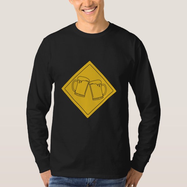 Camiseta Señal para amantes de la cerveza (Anverso)