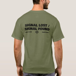 Camiseta Señal Perdida Señal Encontrada, Eslogan de Texto A