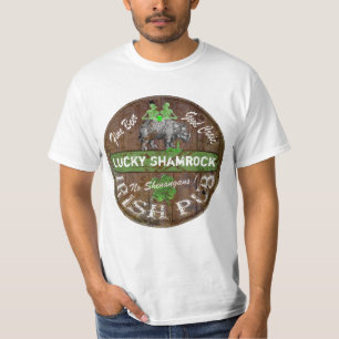 Camiseta Señal personalizada de pub irlandés