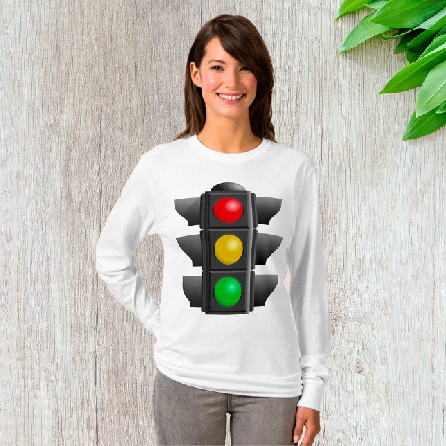 Camiseta Señal verde amarilla roja de luces de tráfico (Subido por el creador)