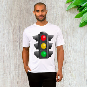 Camiseta Señal verde amarilla roja de luces de tráfico